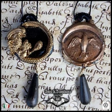 uroboro snake gold bird eagle jewelry talisman amulet pendant