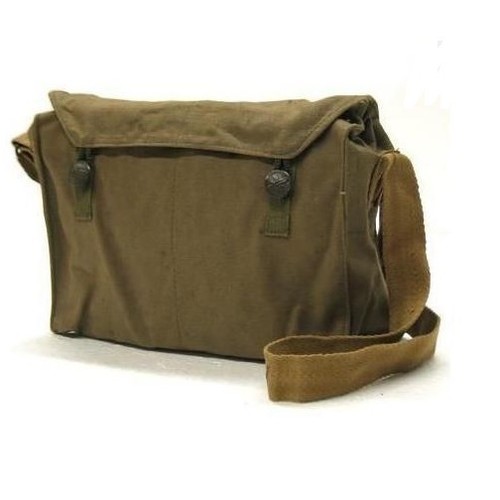 Retro Canvas Shoulder Bag Military Satchel Haversack Messenger - Foto 3