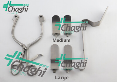 Millin Prostatectomy Bladder Retractor Two Extra Blades Surgical Instruments C_T