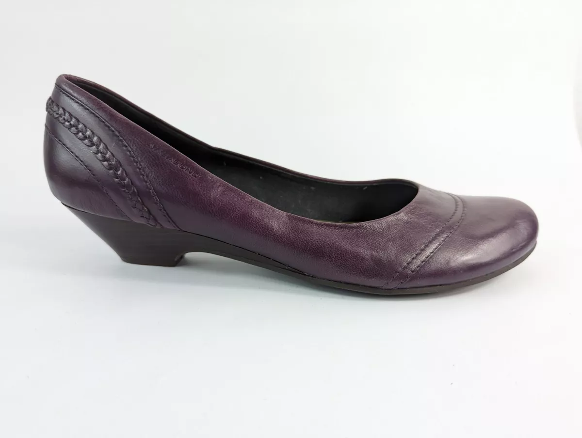 Purple low heel dress hotsell shoes