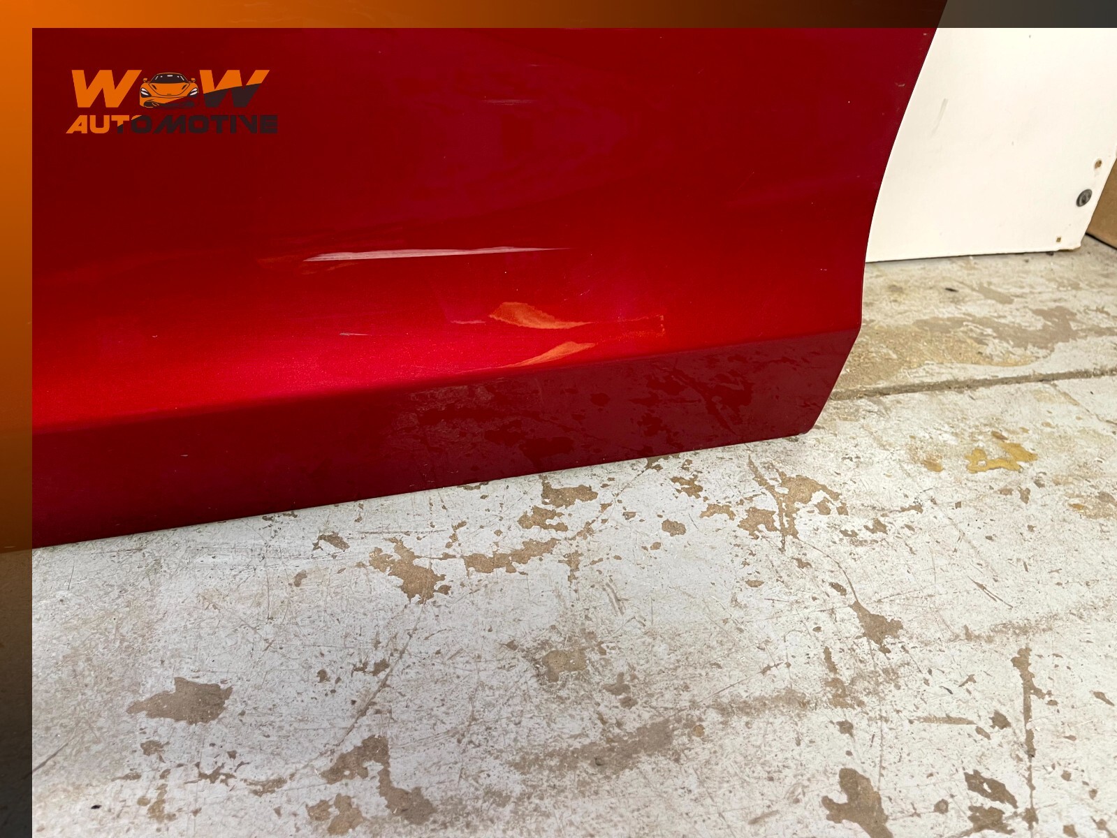 14-17 MASERATI GHIBLI FRONT LEFT DRIVER SIDE DOOR SHELL RED OEM