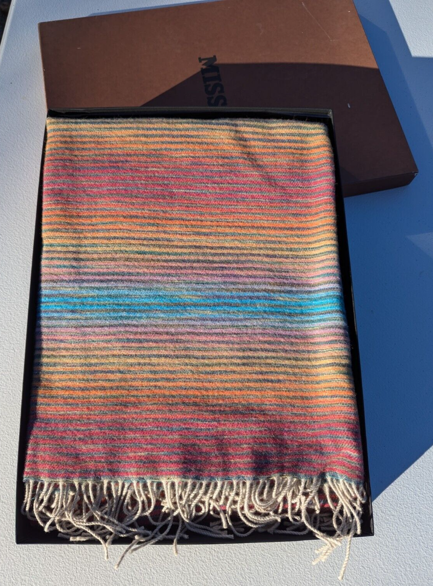 MISSONI T&J Vestor イタリア製 ブランケット ミッソーニ ラグ MISSONI