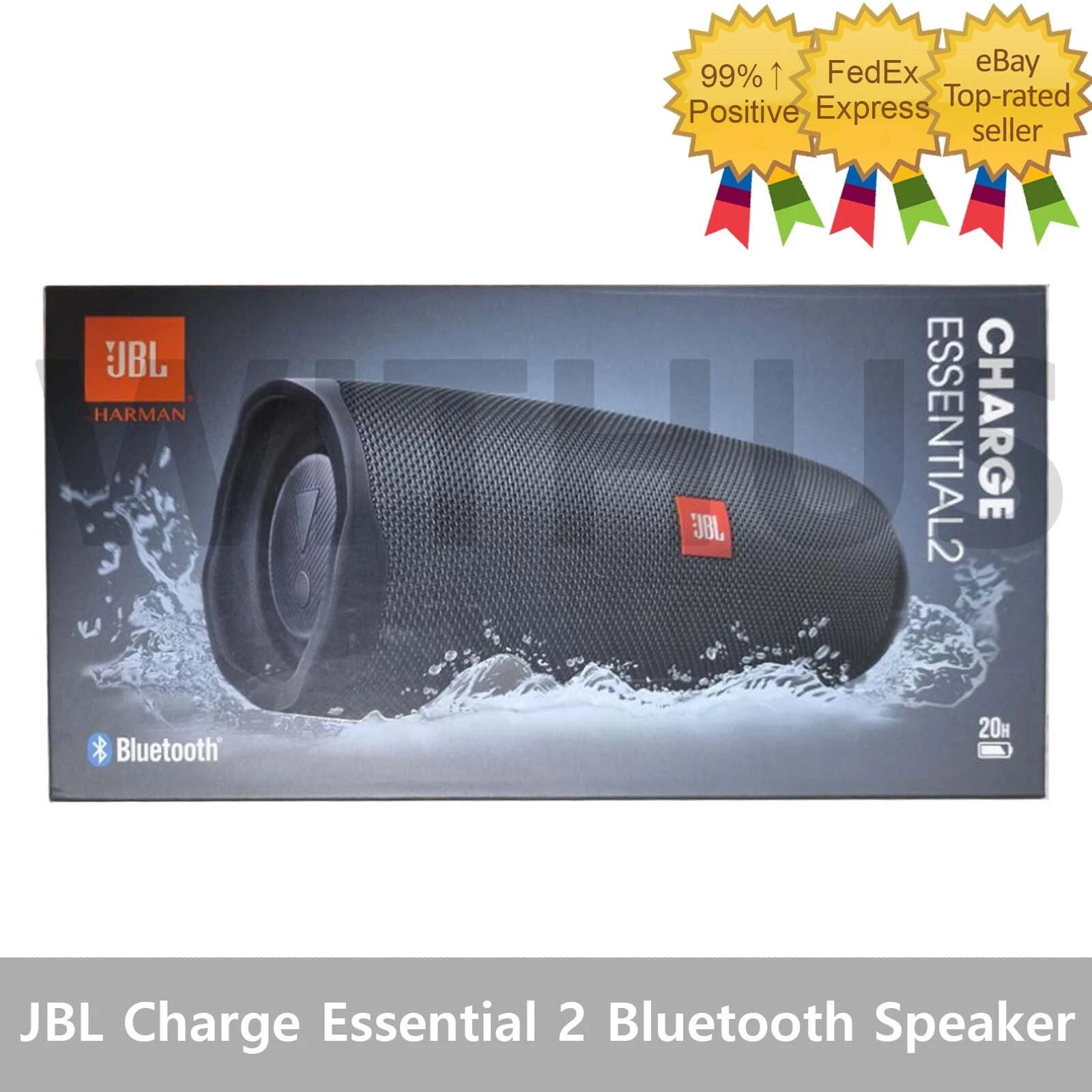 JBL Charge ESSENTIAL2 美品 JBL Charge Essential 2, Portable Waterproof Speaker with