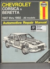 Haynes Repair Manual Chevrolet Corsica Beretta 1987-1992 All Models Mn881