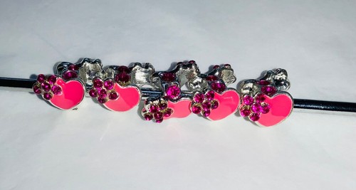 5 METAL & ENAMEL European Large Hole Spacer Beads Various Colours & Styles B - Picture 7 of 41