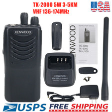 TK-2000 5W 3-5KM VHF Radio Portable Walkie Talkie 136-174MHz 16CH USA NEW