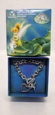 Disney Tinker Bell Charm Bracelet 8" Pewter New
