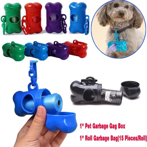 Pet Dispenser Waste Dog Poo Puppy PickUp Bags Travel Poop Bag Holder