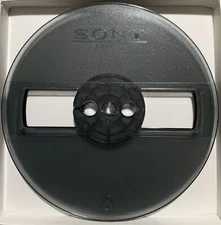 Sony 7" Empty Reel, 2 Window Shaded Gray, Sony Box + Bag