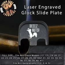 Deez Nuts - Glock Rear Slide Plate Back Plate for Full Sized Glocks Gen 1-5
