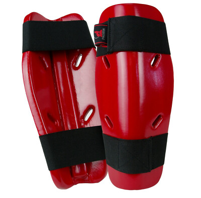 Foam Sparring Shin Guards For Martial Arts, Karate, TKD, Kickboxing & MMA - Dipped Design