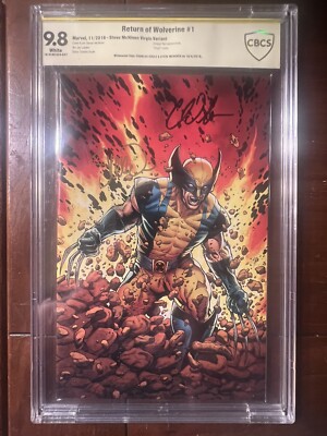 RETURN OF WOLVERINE #1 11/18 CBCS 9.8  MCNIVEN VIRGIN VARIANT SS MCNIVEN &SOULE
