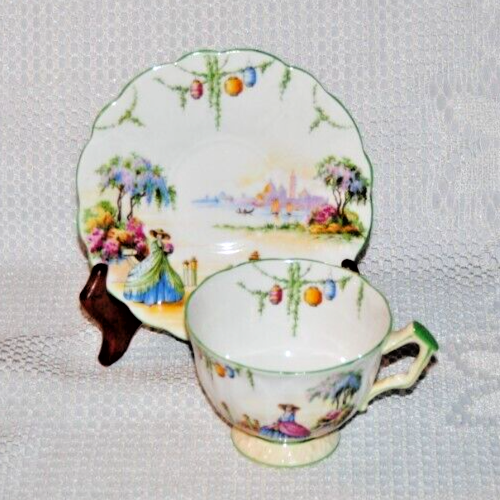 Beautiful, Circa 1925+, Aynsley, Fine Bone China, Teacup & Saucer - Picture 1 of 10