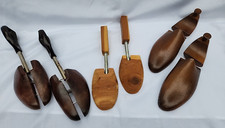Vintage Wood Cedar Metal Shoe Stretchers Cobbler Forms Dasco Travel Tree USA