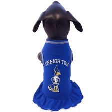 NCAA Creighton Bluejays Cheerleader Dog Dress, XX-Small