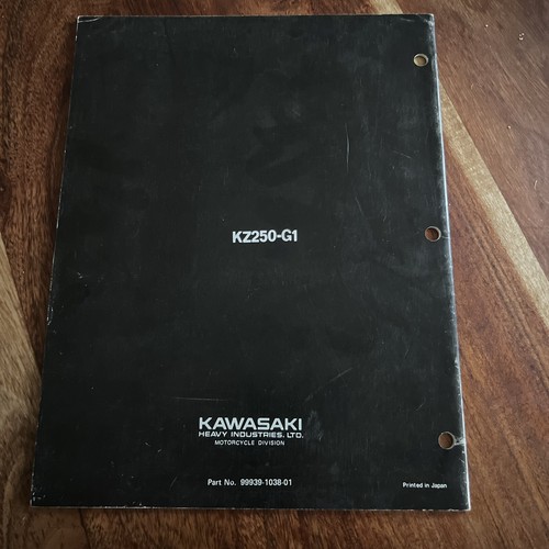 GENUINE KAWASAKI KZ250 Motorcycle Assembly & Preparation Manual - Picture 2 of 2