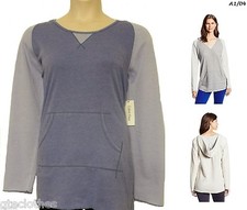 CALVIN KLEIN PERFORMANCE Colorblock French Terry Hooded Tunic Sweats Plus 2X QCO