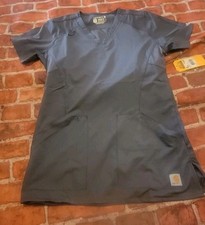 Carhartt Modern Fit Womens Scrub Top Sz Xs Nwt Gray