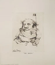 Charles Bragg - Lithograph on paper "The Medal"
