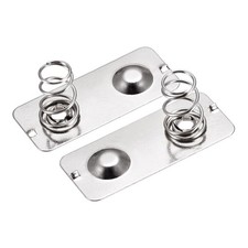Battery Spring Plate AA Batteries Spring Contact Nickel Plate 28mmx12mm 10 Pcs