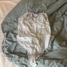 Dior Women's White Lace Bodysuit
