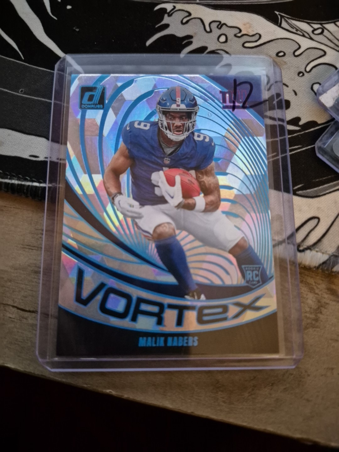 2024 Panini Donruss - Vortex Malik Nabers #VOR-MNA Cubic /50 (RC)