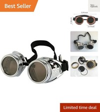 High-Quality Vintage Steampunk Goggles - Essential for Gothic Costume Looks