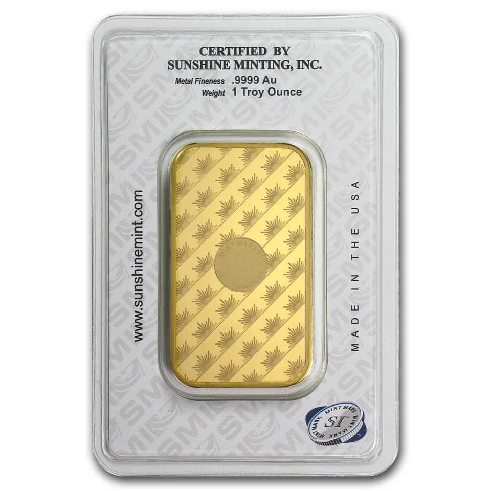 1 oz Gold Bar - Sunshine New Design (In TEP Packaging) - Image 2 of 4
