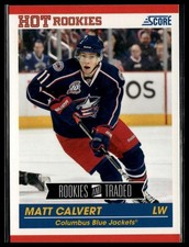 2010-11 Score #612 Matt Calvert RC Columbus Blue Jackets