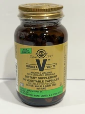 Solgar Formula VM-75, Multiple Vitamins With Chelated Minerals, 60 Caps Exp 8/26