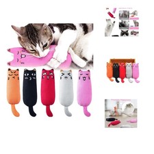 Durable Catnip Chew Toy Set - 5 Cartoon Mice for Indoor and Outdoor Play