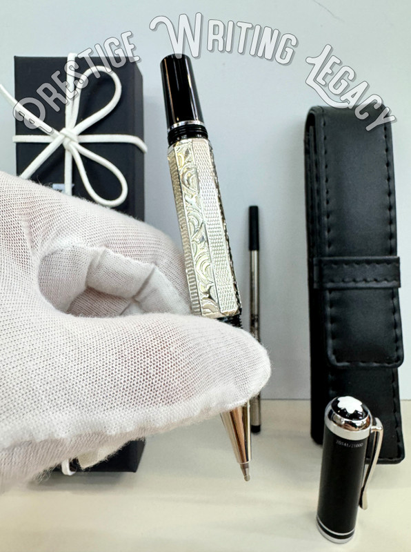 MONTBLANC Marcel Proust Limited Edition Rollerball With Leather Case Fast Bid