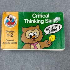 Frank Schaffer Vtg Activity Cards Grades 1-2 Critical Thinking Vocabulary 3 Sets
