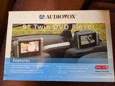 Audiovox Portable Twin DVD Player 9" Travel Entertainment Video System PVS72901
