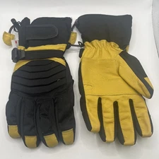 Wells Lamont Gloves Insulated US Size Med Goat skin Leather 3M Black/Yellow NIP