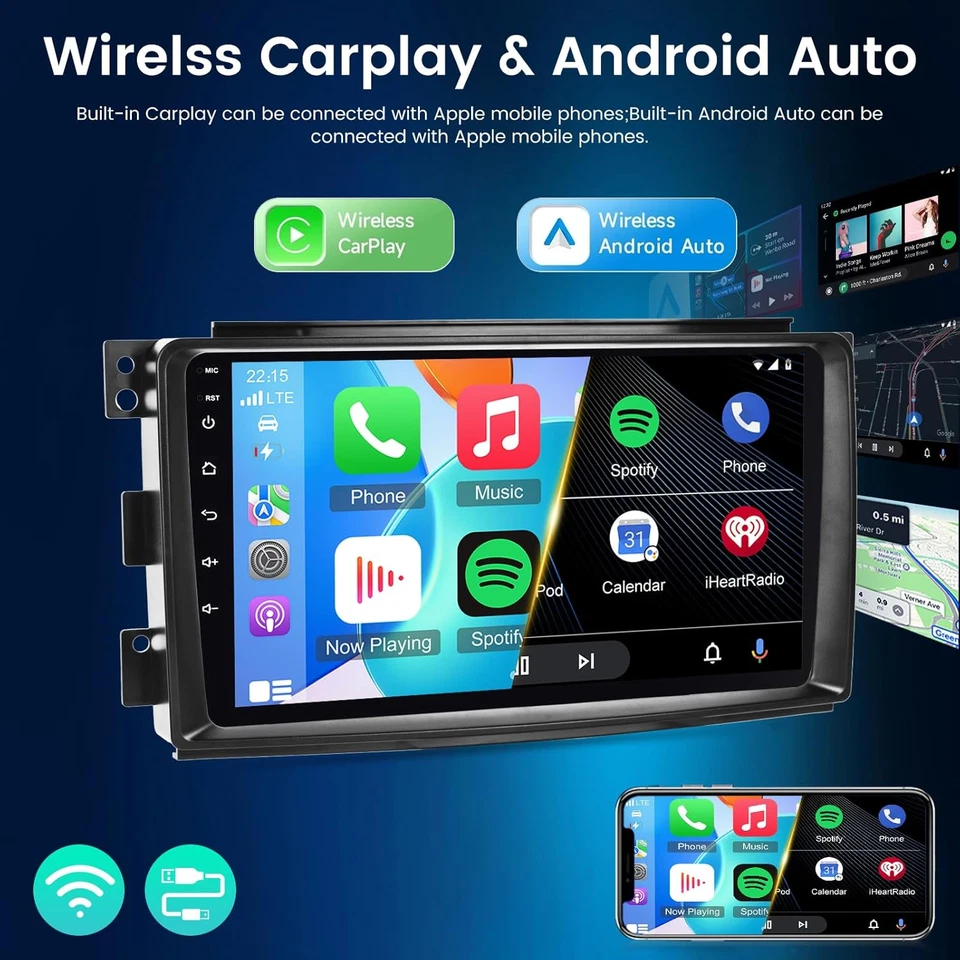 Für Mercedes Benz Smart Fortwo W451 Android Autoradio Car Play Navi GPS DSP 32GB - Bild 4 von 4