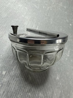 vintage Restaurant Diner Hinged FLIP TOP HINGED SUGAR BOWL Gemco
