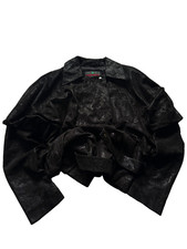 Fabio Monti Textured Jacket Cropped Minimal Designer Vintage Luxury Rare