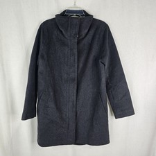 Pendleton Womens Small Cascade Wool Campbell Grey Coat Dark Gray Charcoal