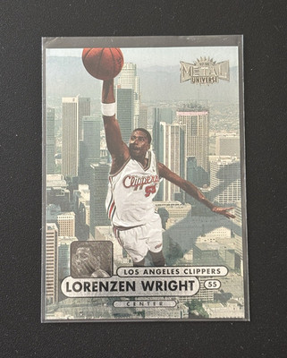 SkyBox 1997-98 Metal Universe Championship Preview Lorenzen Wright #19 Clippers