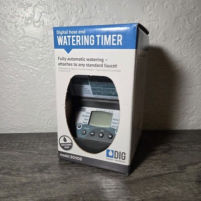 DIG Digital Hose End Watering Timer up to 5 GPM 80 PSI Max BO9DB