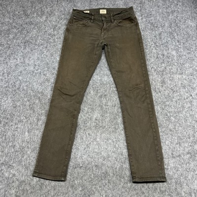 J Crew Jeans Mens 29x32 250 Slim Taper Sun Faded Stretch Denim FITS30x30 Pants