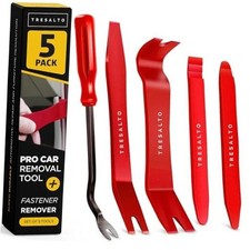 Auto Trim Removal Tool Kit No Scratch Plastic Pry Kit , Door Panel 5 Pack Red