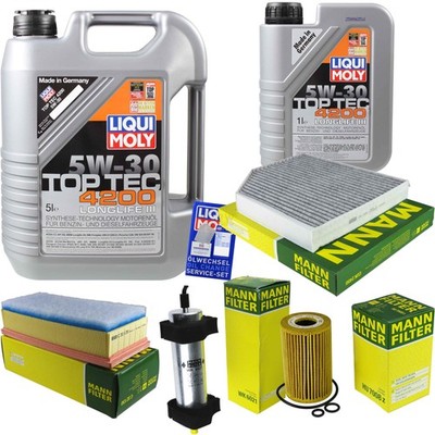 INSPEKTIONSKIT FILTER LIQUI MOLY ÖL 6L 5W-30 für Audi Q5 8R 2.0 TDI quattro