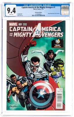 Captain America & The Mighty Avengers # 1 CGC 9.4 NM 2015 Convention Edition