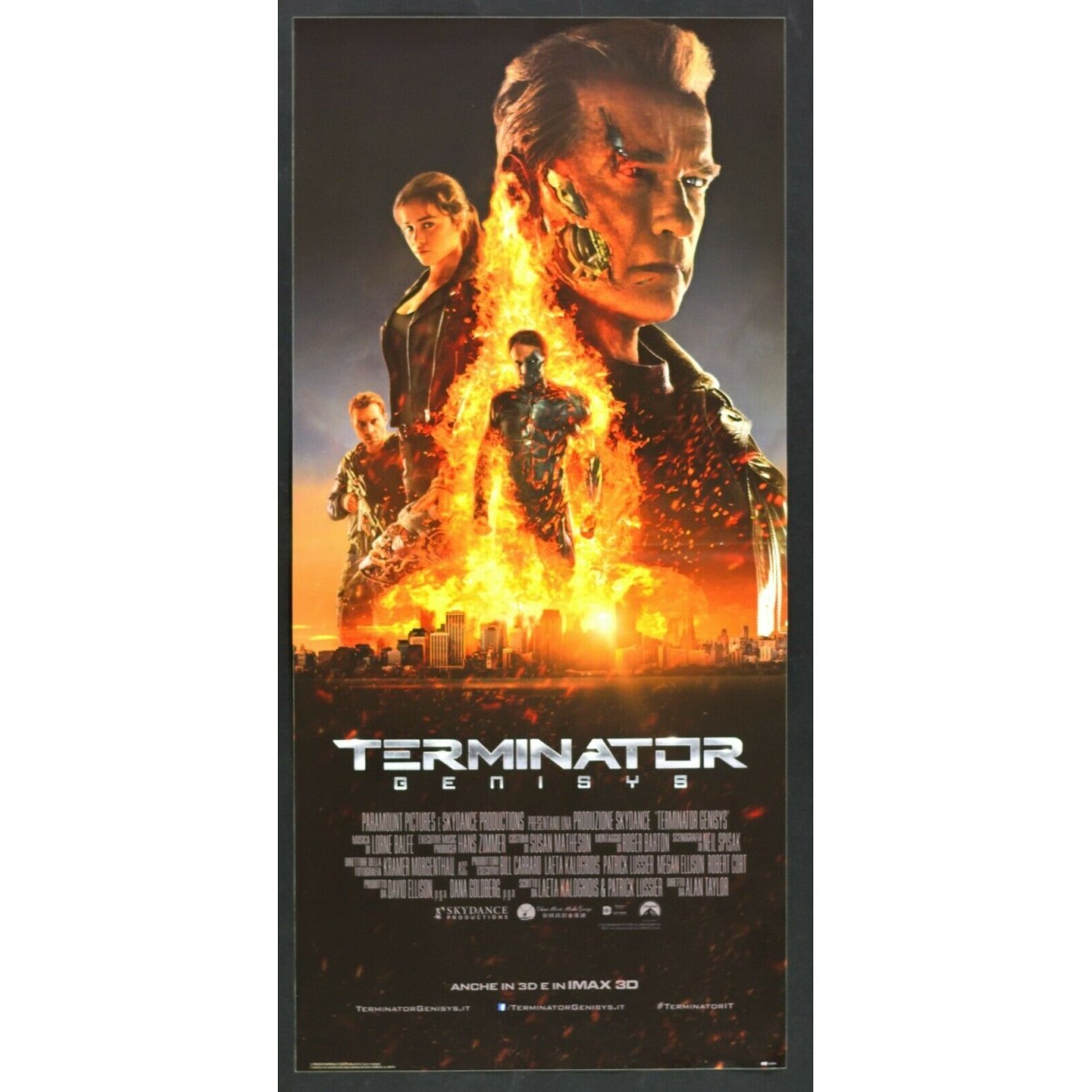Locandina originale film Terminator Genisys (2015) - Regia di Alan Taylor