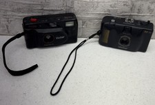 Vintage Vivitar 35mm Point And Shoot Film Camera Lot Of 2 PS120 And EZ35