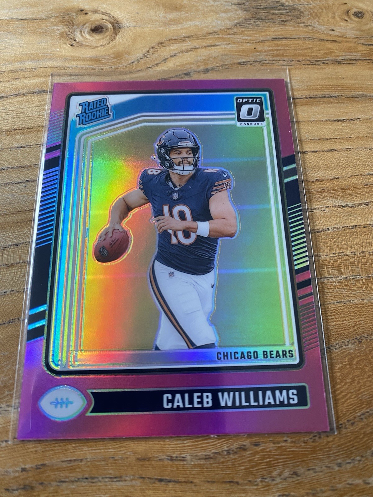 2024 Panini Donruss Optic - Rated Rookie Caleb Williams #201 Pink Prizm (RC)