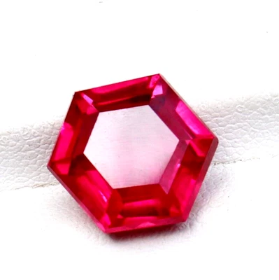 9-10 Carats Pink Spinel Certified Loose Gemstone Hexagon Cut Gemstone - Image 1 of 4