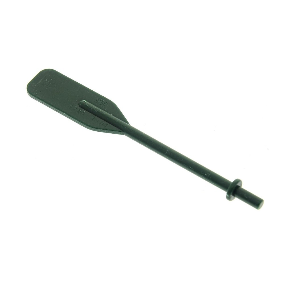 1X Lego Boat Oar 10X2 Dark Green Paddle With Rod Grip Ship Canoe 4794B